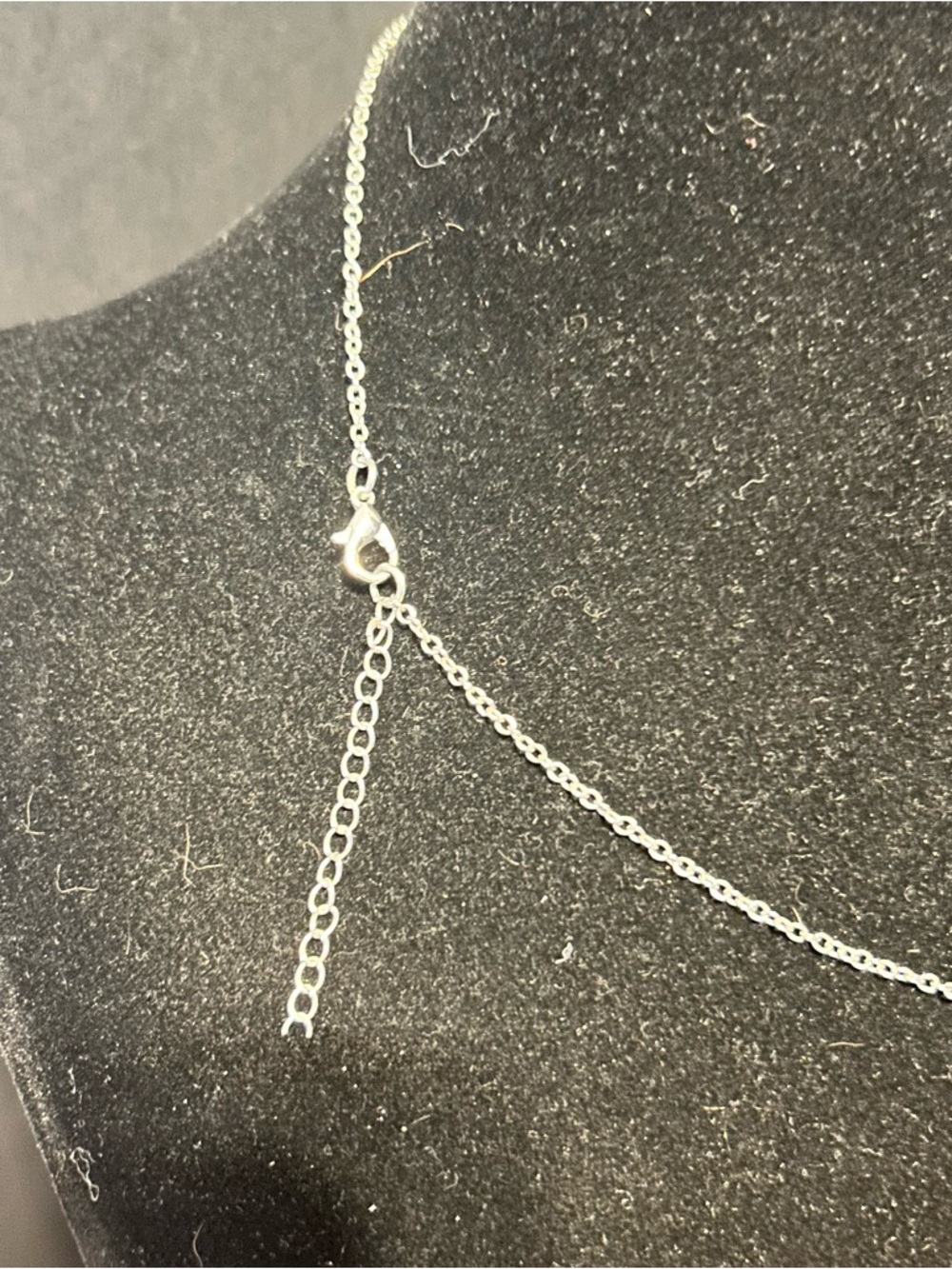 Filigree Crescent Moon Pendant Necklace with Yellow Accent - Picture 3 of 3